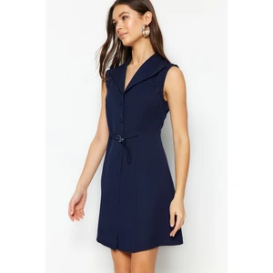 Trendyol Navy Blue Dress With A Belt