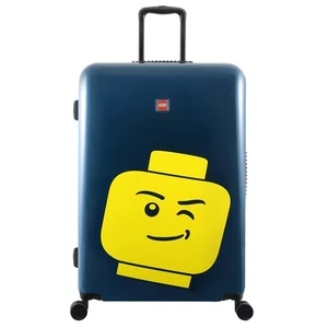 LEGO Skořepinový cestovní kufr ColourBox Minifigure Head 100 l modrý