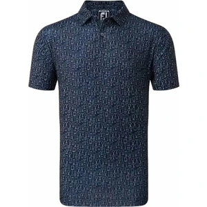 Footjoy Glass Print Mens Polo Shirt Navy S