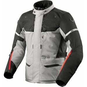 Rev'it! Outback 4 H2O Silver/Black 2XL Chaqueta textil