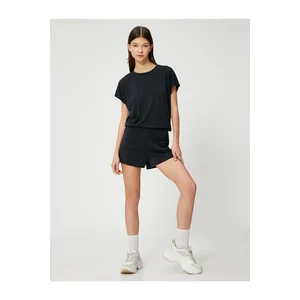 Koton Oversized Striped Sports T-Shirt, Modal-Mix.