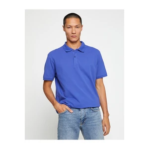 Koton Basic T-Shirt Polo Neck Slim Fit with Buttons.