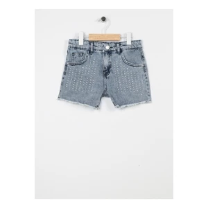 Koton Normal Waist Normal Indigo Girls' Shorts 3kg40031ad.