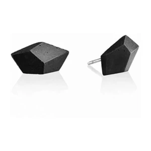 GRAVELLI JEWELLERY Náušnice Rock – antracit