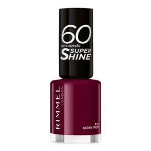 Rimmel 60 Seconds Super Shine lak na nehty odstín 712 Berry Pop 8 ml