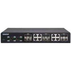 QNAP 10G switch QSW-1208-8C: 12x 10G port SFP+ (4x SFP+ a 8x kombinované SFP+ / RJ-45)