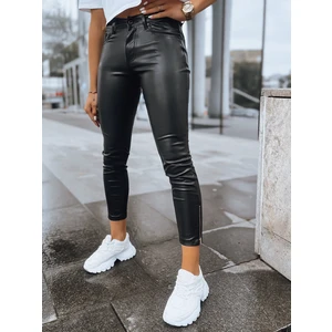 MARK ANTHONY ladies waxed trousers black Dstreet