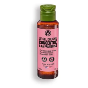 Yves Rocher Bain de Nature koncentrovaný sprchový gél Raspberry & Peppermint 100 ml