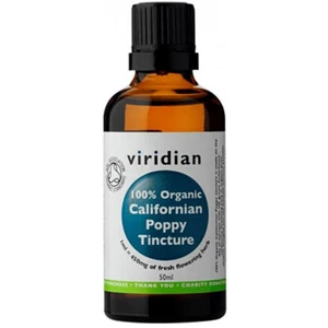 Viridian Californian Poppy Tincture Organic (Sluncovka kalifornská BIO) 50 ml