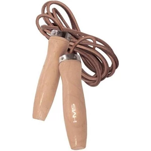 HMS SK07 Skipping Rope Leather Wood