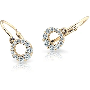 Cutie Jewellery Zlaté detské náušnice C2154-10-X-1 modrá