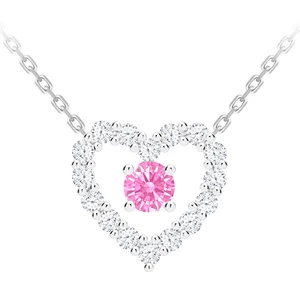 Preciosa Romantický stříbrný náhrdelník First Love s kubickou zirkonií Preciosa 5302 69