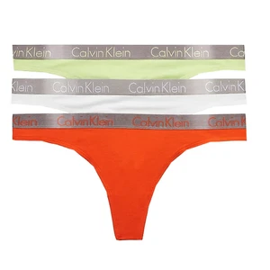 Calvin Klein 3 PACK - dámská tanga QD3560E-6S2 XL