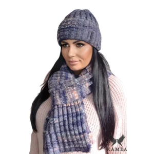 Komplet damski Kamea Kamea_Set_Hat&Scarf_K.21.236.16_Jeans