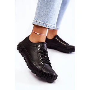 Fashion Leather Sneakers Big Star KK274143 Black