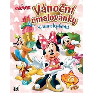 Jiri Models Vianočné omaľovánky so samolepkami Minnie