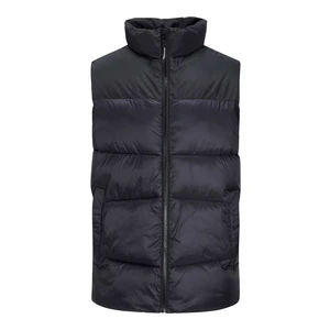 Jack&Jones PLUS Pánska vesta JJCHILI 12219154 Black 3XL