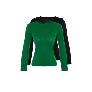 Trendyol Sweater - Green - Regular fit