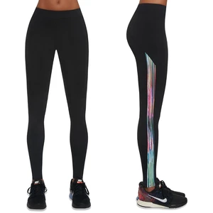 Leggings sportivi da donna Bas Bleu 371-COSMIC BLACK+MULTICOLOR