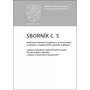 Sborník č. 5 Závazky z právních jednání přenechání věci k užití jinému