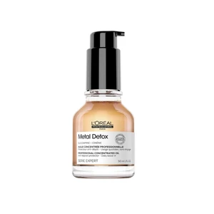 L´Oréal Professionnel Série Expert Metal Detox Professional Concentrated Oil olejek dla połysku i ochrony farbowanych włosów 50 ml