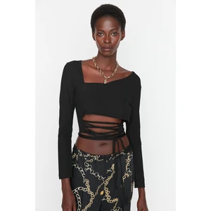 Trendyol Blouse - Black - Fitted