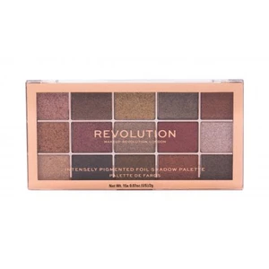 Makeup Revolution Foil Frenzy paleta metalických očných tieňov odtieň Fusion 15 x 1.1 g