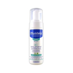 Mustela Bébé Stelatopia penový šampón pre deti od narodenia 150 ml