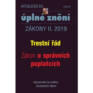 AKTUALIZACE II/5 Trestní řád, Správní poplatky - Znalec, Tlumočník, Odměna, Znalecká kancelář