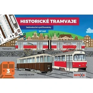 Historické tramvaje - Jednoduché vystřihovánky