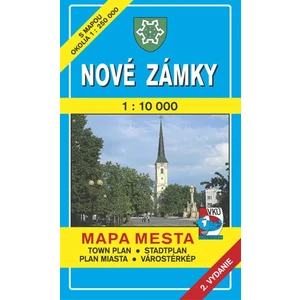 Nové Zámky 1 : 10 000 Mapa mesta Town plan Stadtplan Plan miasta Várostérkép