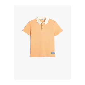 Koton Polo T-Shirt with Short Sleeves and Button Detail Cotton
