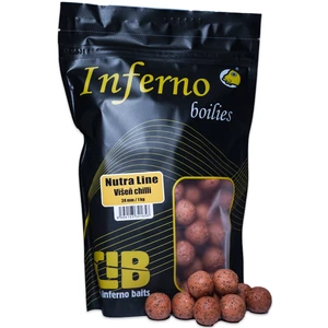 Carp inferno boilies nutra line višňa chilli - 24 mm 1 kg