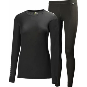Helly Hansen Women's HH Comfort Lightweight Base Layer Set Black M Sous-vêtements thermiques