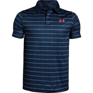 Under Armour Tour Tips Stripe Polo Chlapecké funkční triko 1330640-437 Mediterranean YS