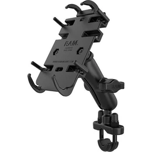 Ram Mounts Quick-Grip Phone Mount with Handlebar U-Bolt Base Suport moto telefon, GPS