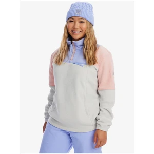 Light Grey Women's Fleece Sweatshirt Roxy Chloe Kim - Women