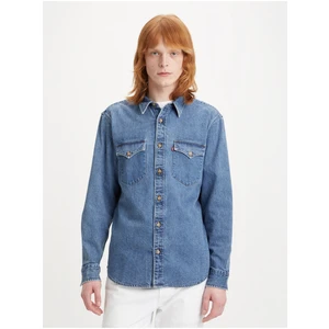 Levi's Modrá pánská džínová košile Levi's® Western - Pánské