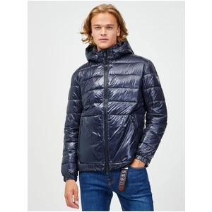 Dark Blue Men's Lightweight Quilted Jacket Guess - Men's