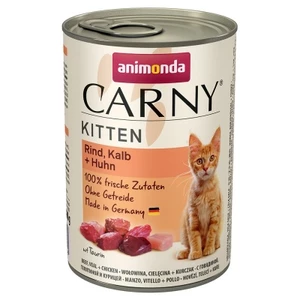 Konzerva ANIMONDA Carny Kitten hovězí + telecí + kuřecí 400g