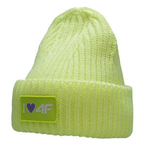 Detská čiapka 4F zelená farba biela,