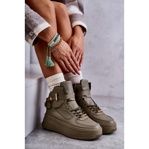 Women's warm sports boots green Lexa