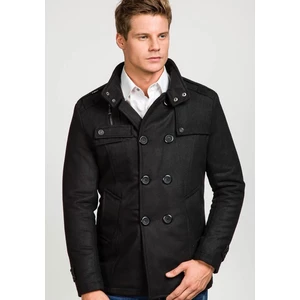 Černý pánský kabát Bolf 8857A