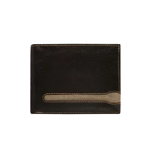 Men's brown wallet made of genuine leather