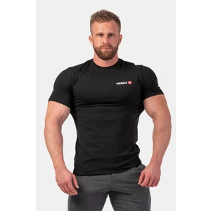 Pánské tričko Nebbia Minimalist Logo 291  Black  XXL