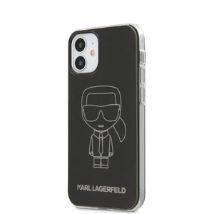 Tok Karl Lagerfeld PC/TPU Metallic Iconic Outline  iPhone 12 mini, black - PC