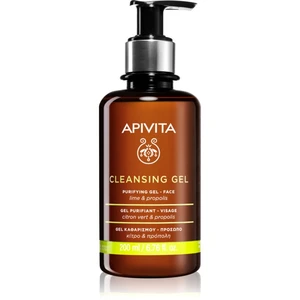Apivita Cleansing Propolis & Lime čisticí gel pro mastnou a smíšenou pleť 200 ml