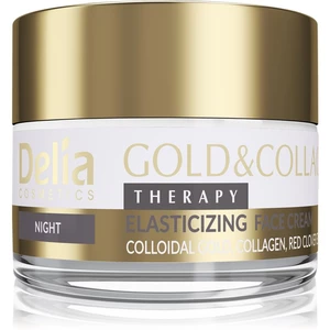 Delia Cosmetics Gold & Collagen Therapy nočný krém zvyšujúce elasticitu pokožky 50 ml