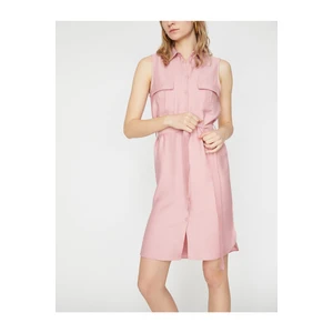 Koton Women Pink Tie Waist Dress