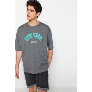 Trendyol T-Shirt - Gray - Oversize